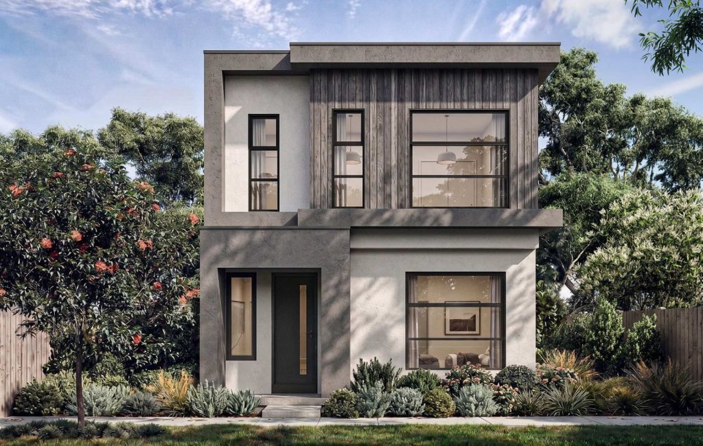 Lot 1909 Grand Central, Tarneit — Victoria 180 Corner (Beveridge) facade